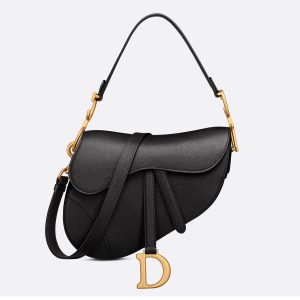 Dior Saddle Bag With Strap Black