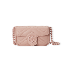 Gucci GG Marmont Leather Belt Bag Pink