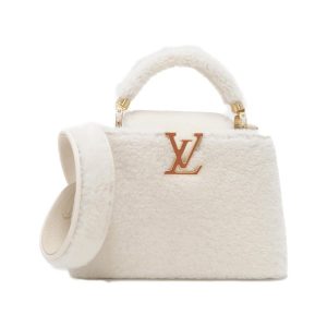 Louis Vuitton Capucines BB White Handbag