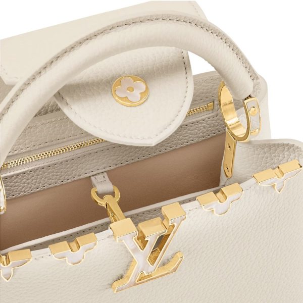 Louis Vuitton Capucines Small Crème Nacre Handbag