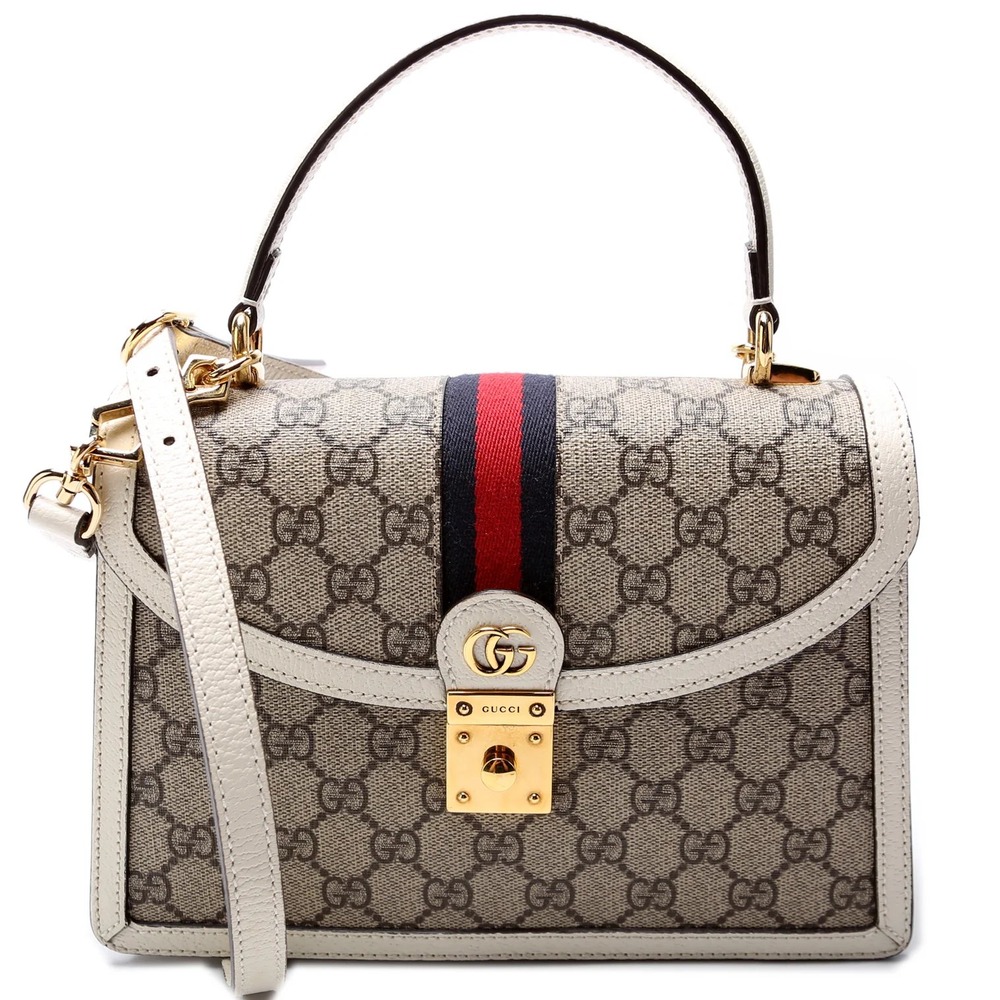 GUCCI Ophidia GG Small Top Handle Bag 