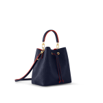 Louis Vuitton NéoNoé MM Bucket Bag Navy Navy Blue & Red