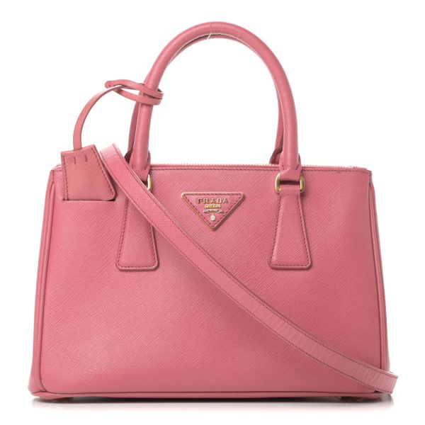 Prada Galleria Saffiano Leather Medium Bag Pink
