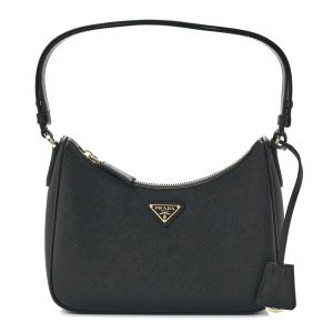 Prada Re-Edition Saffiano leather bag Black
